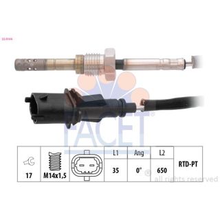 Jutiklis, išmetamųjų dujų temperatūra FACET 22.0164