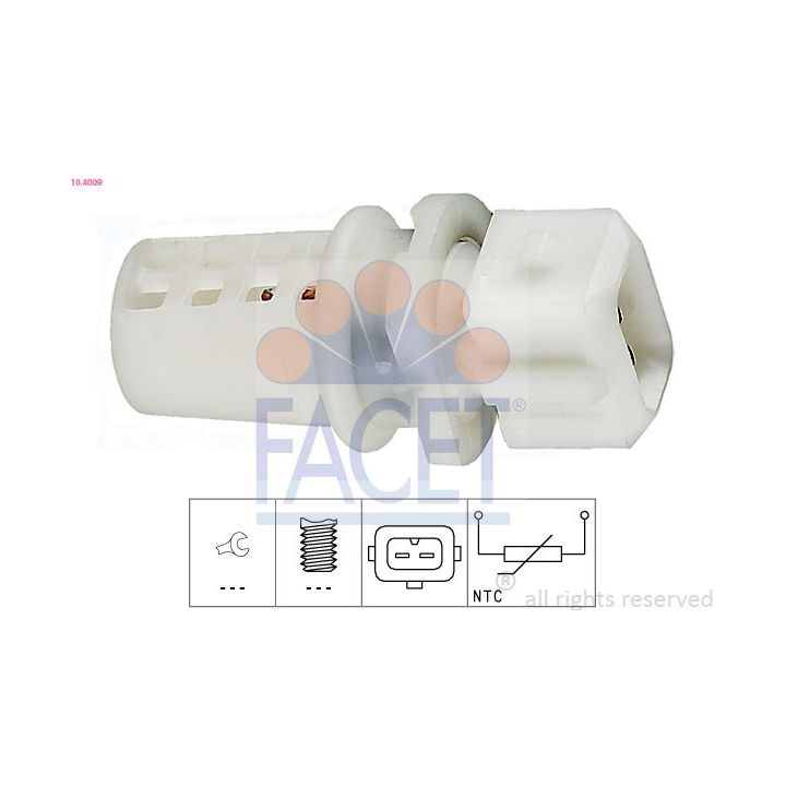 Siuntimo blokas, įsiurbiamo oro temperatūra FACET 10.4009