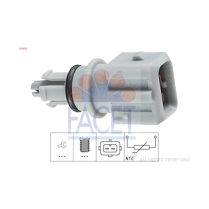 Jutiklis, išorės temperatūra FACET 10.4012