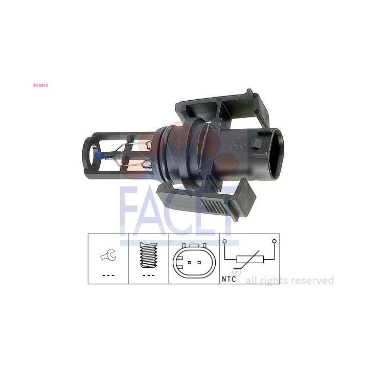 Siuntimo blokas, įsiurbiamo oro temperatūra FACET 10.4014