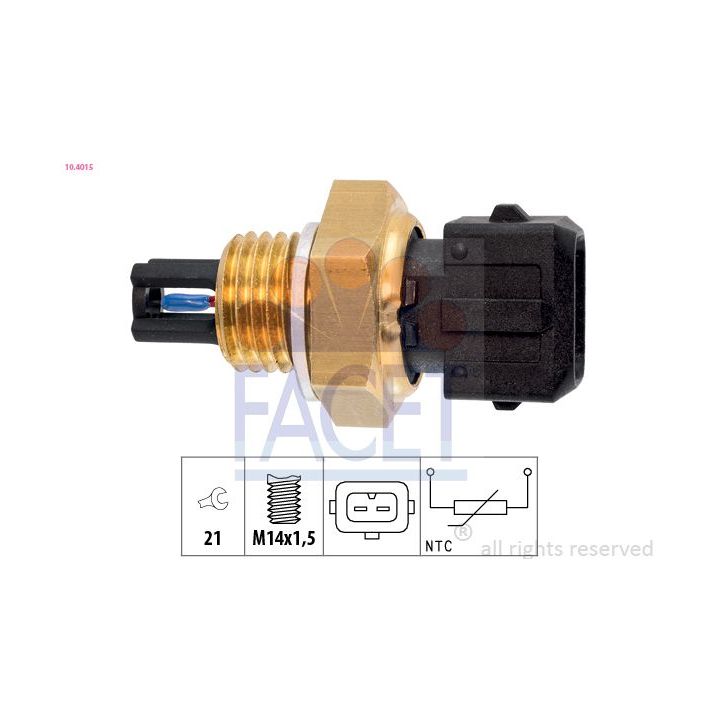 Siuntimo blokas, įsiurbiamo oro temperatūra FACET 10.4015