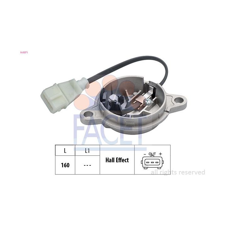 Jutiklis, variklio sūkių dažnis FACET 9.0371