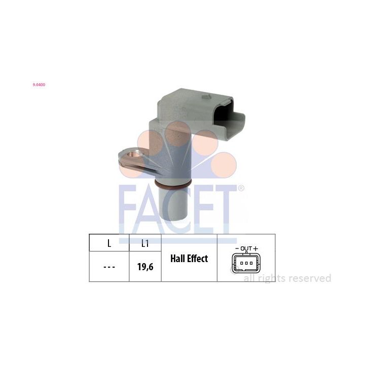Jutiklis, skirstomojo veleno padėtis FACET 9.0400