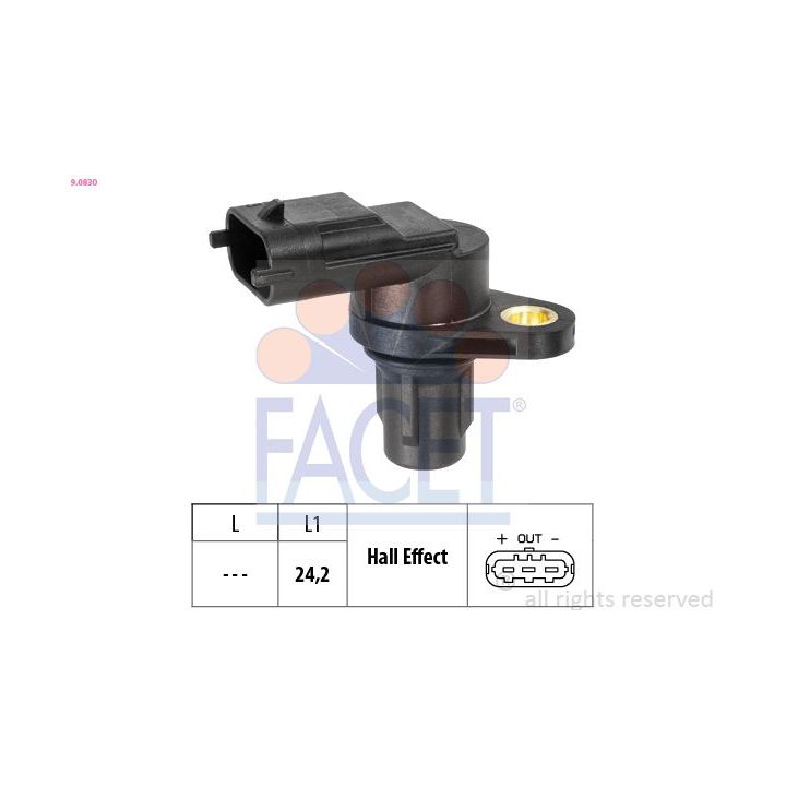 Jutiklis, variklio sūkių dažnis FACET 9.0830