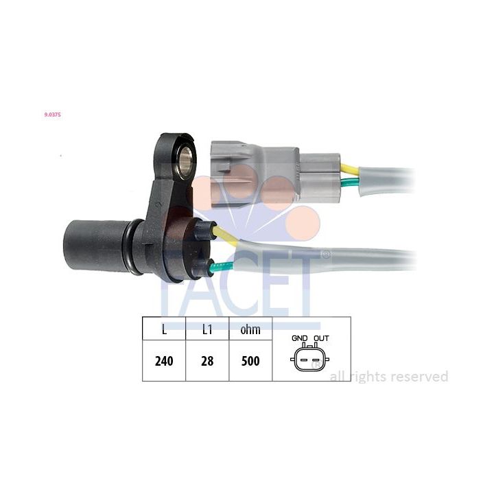 RPM jutiklis, automatinė transmisija FACET 9.0375
