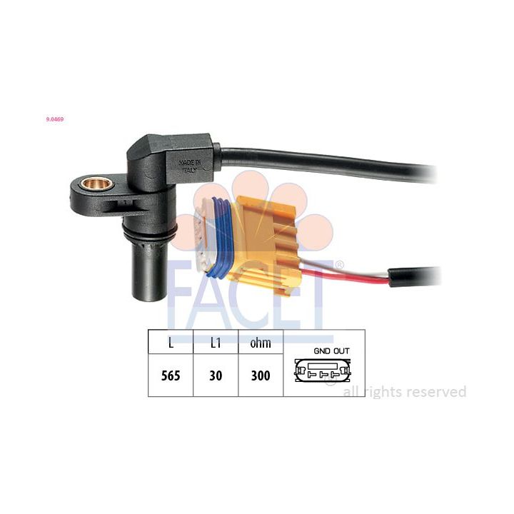 RPM jutiklis, automatinė transmisija FACET 9.0469