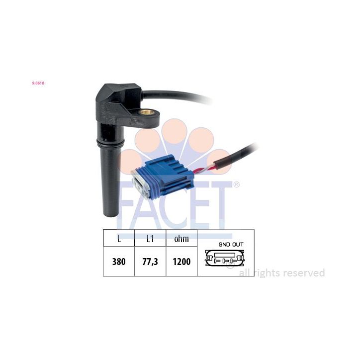 RPM jutiklis, automatinė transmisija FACET 9.0618