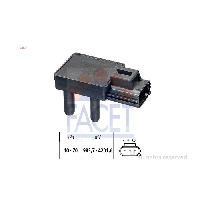 Jutiklis, išmetimo slėgis FACET 10.3277