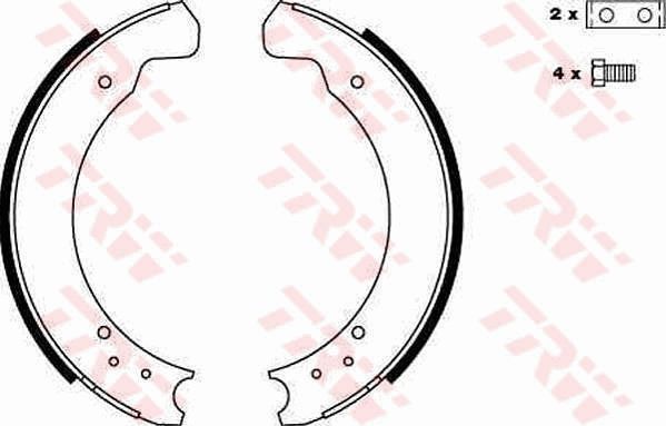 Stabdžių trinkelių komplektas TRW GS6075