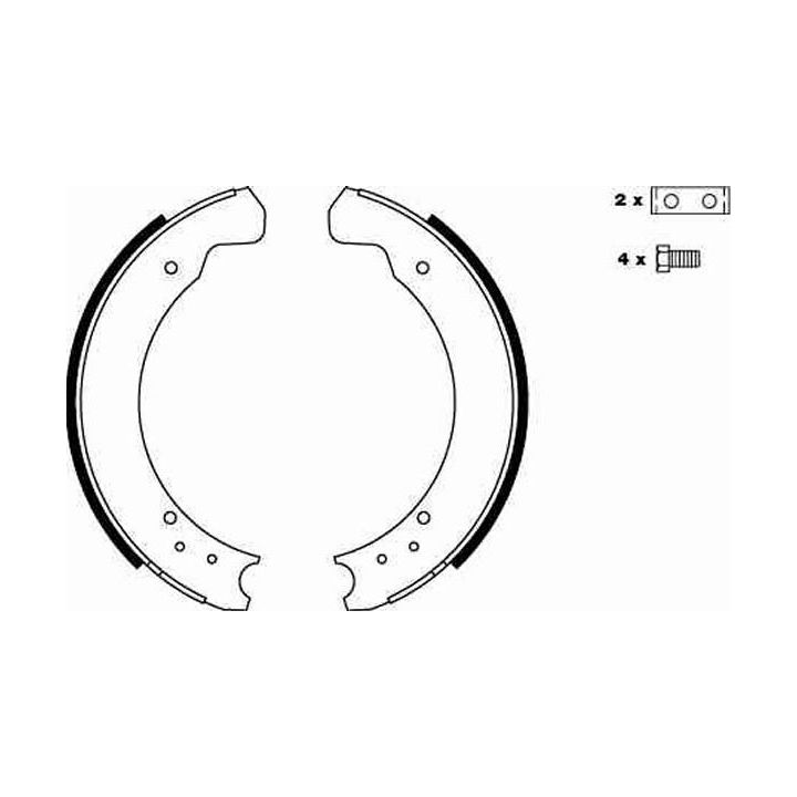 Stabdžių trinkelių komplektas TRW GS6075