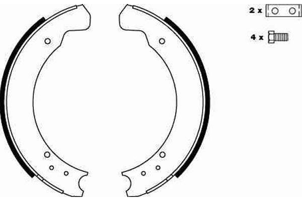 Stabdžių trinkelių komplektas TRW GS6075