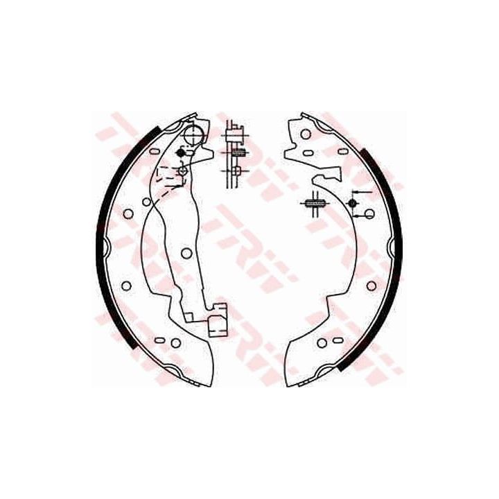 Stabdžių trinkelių komplektas TRW GS6190