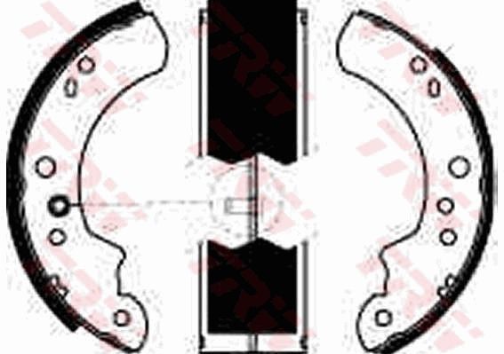 Stabdžių trinkelių komplektas TRW GS6223