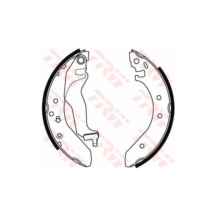 Stabdžių trinkelių komplektas TRW GS6246