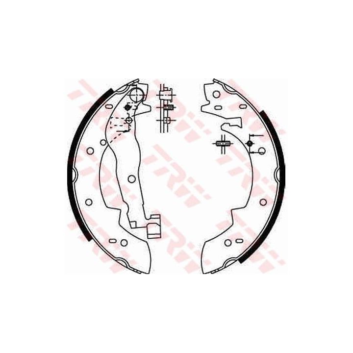 Stabdžių trinkelių komplektas TRW GS6251