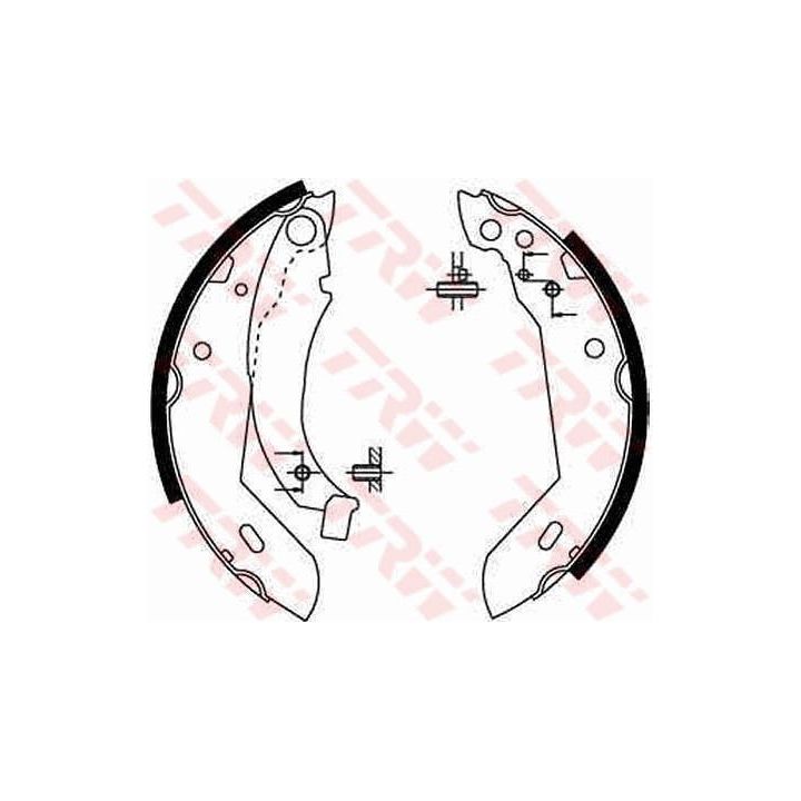 Stabdžių trinkelių komplektas TRW GS8158