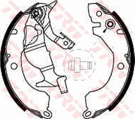 Stabdžių trinkelių komplektas TRW GS8225