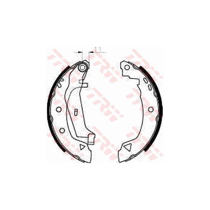 Stabdžių trinkelių komplektas TRW GS8240