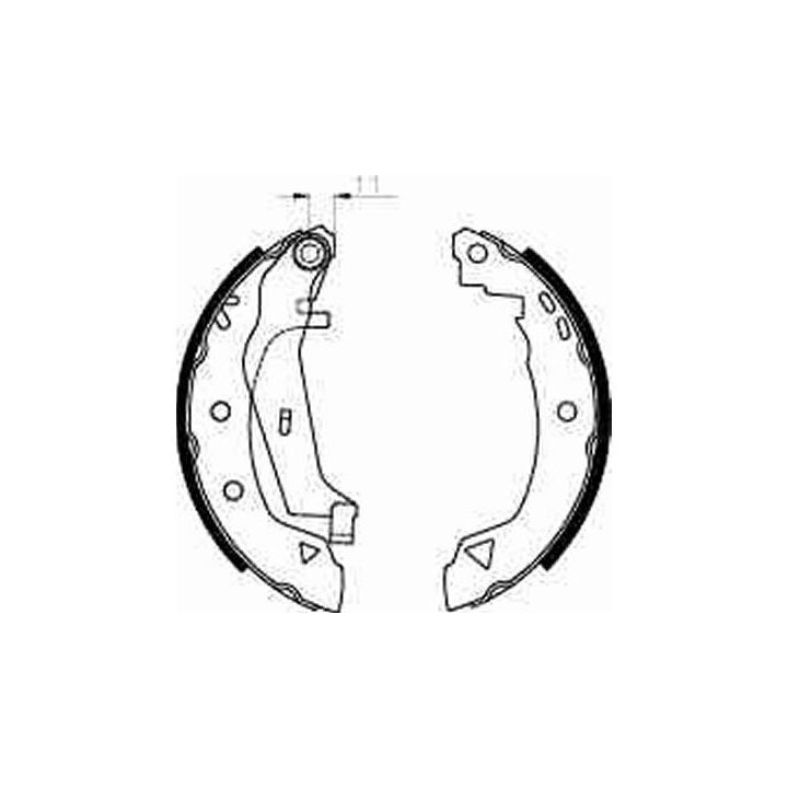Stabdžių trinkelių komplektas TRW GS8240