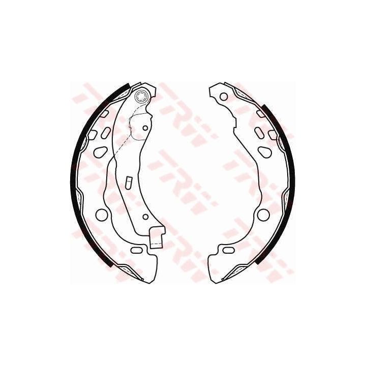 Stabdžių trinkelių komplektas TRW GS8455