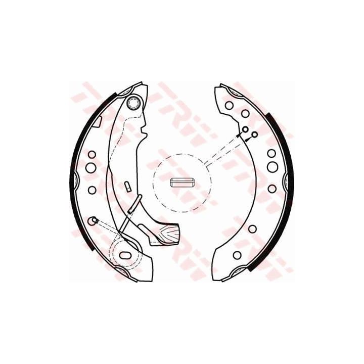 Stabdžių trinkelių komplektas TRW GS8467