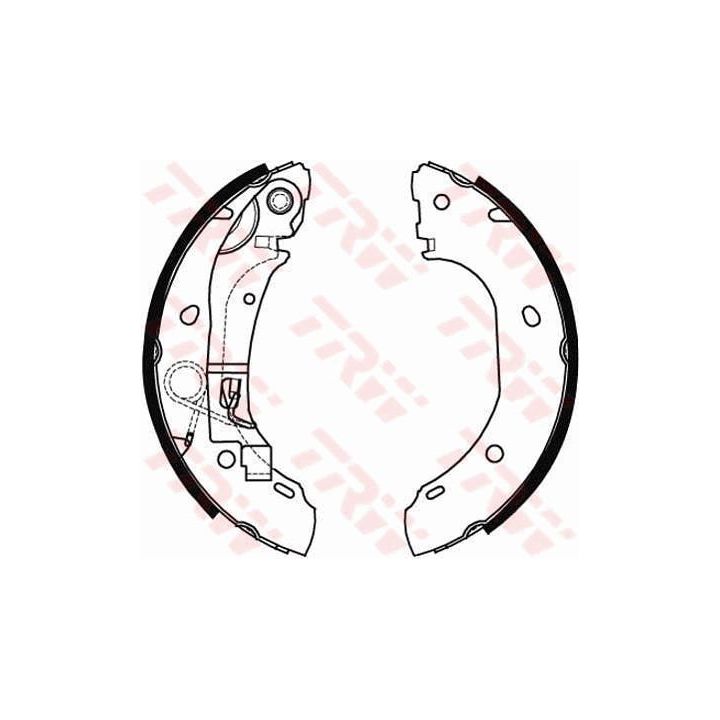 Stabdžių trinkelių komplektas TRW GS8472