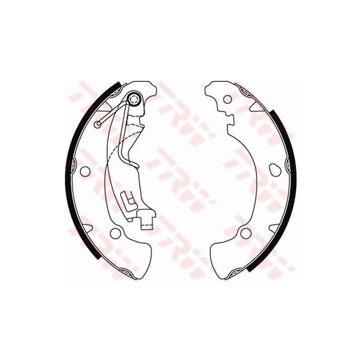 Stabdžių trinkelių komplektas TRW GS8488