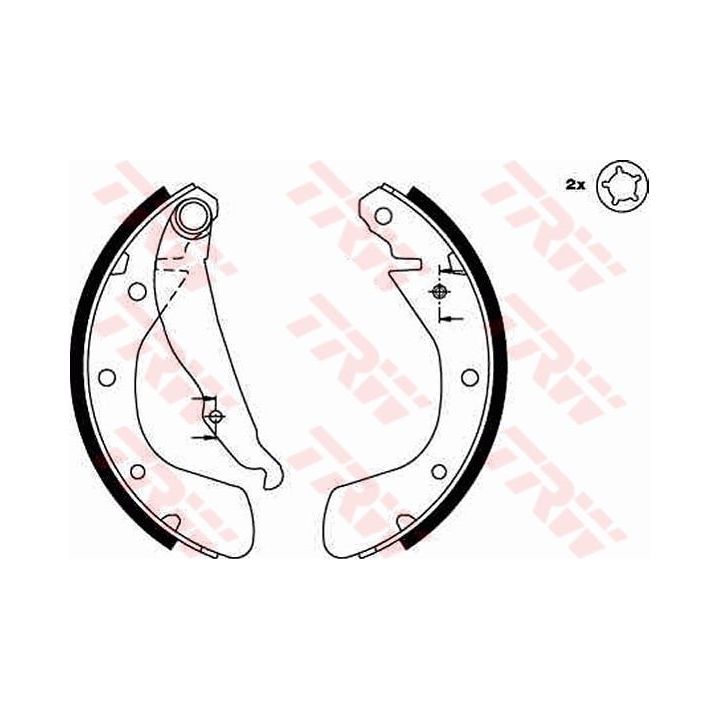 Stabdžių trinkelių komplektas TRW GS8542