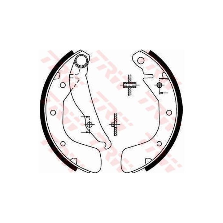 Stabdžių trinkelių komplektas TRW GS8543