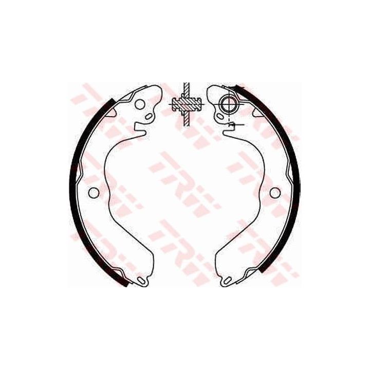 Stabdžių trinkelių komplektas TRW GS8553