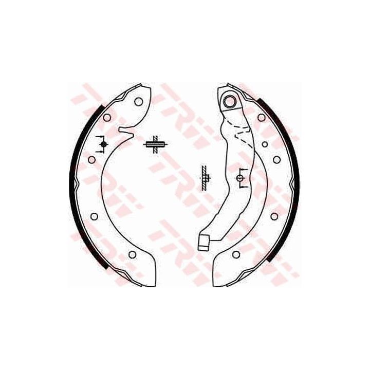 Stabdžių trinkelių komplektas TRW GS8567