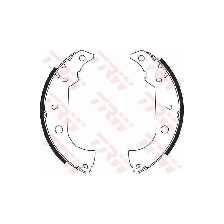 Stabdžių trinkelių komplektas TRW GS8614