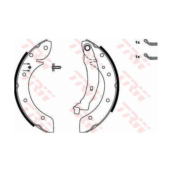 Stabdžių trinkelių komplektas TRW GS8620