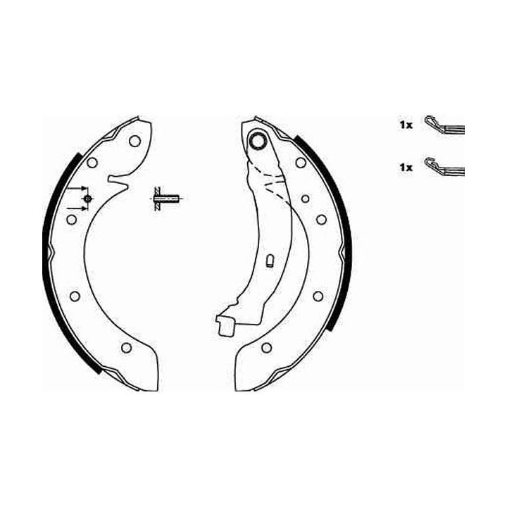 Stabdžių trinkelių komplektas TRW GS8620