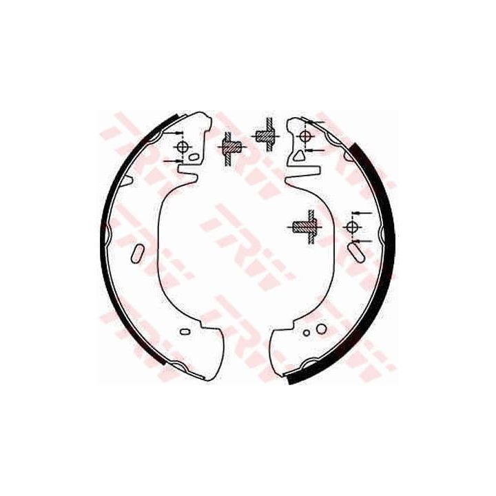 Stabdžių trinkelių komplektas TRW GS8630