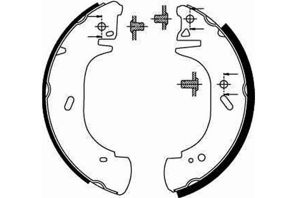 Stabdžių trinkelių komplektas TRW GS8630