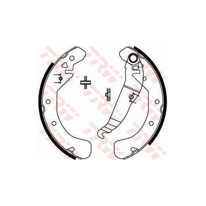 Stabdžių trinkelių komplektas TRW GS8637