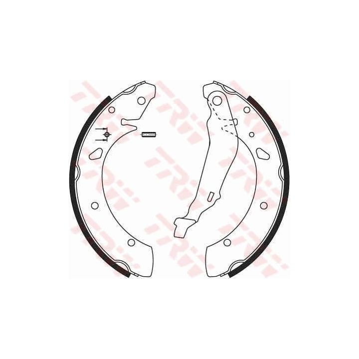 Stabdžių trinkelių komplektas TRW GS8640