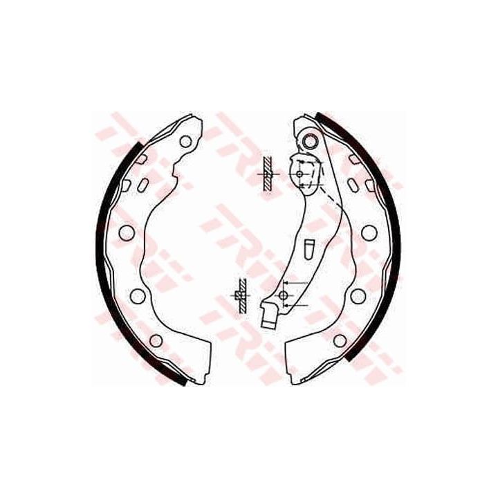 Stabdžių trinkelių komplektas TRW GS8665