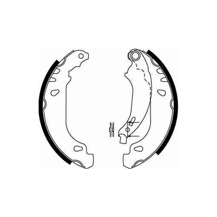 Stabdžių trinkelių komplektas TRW GS8669