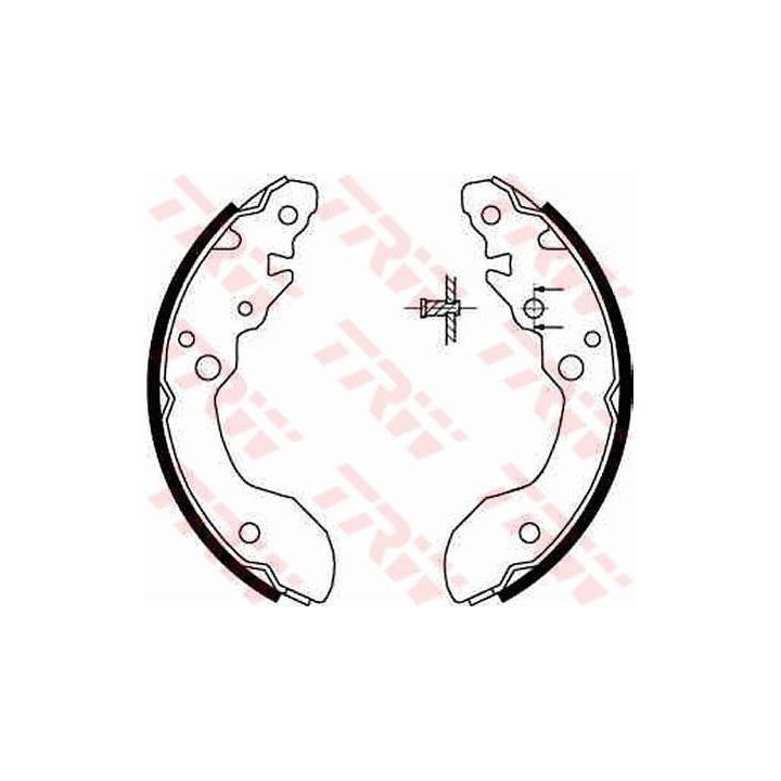 Stabdžių trinkelių komplektas TRW GS8671