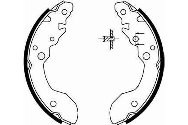 Stabdžių trinkelių komplektas TRW GS8671