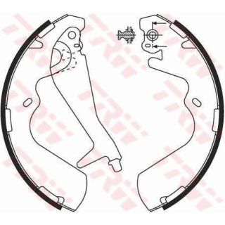 Stabdžių trinkelių komplektas TRW GS8696