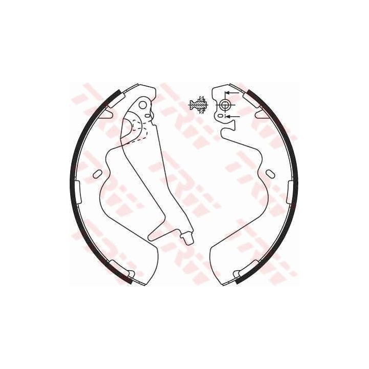 Stabdžių trinkelių komplektas TRW GS8696