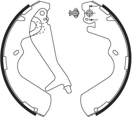 Stabdžių trinkelių komplektas TRW GS8696