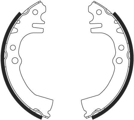 Stabdžių trinkelių komplektas TRW GS8699