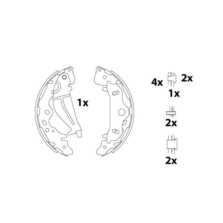 Stabdžių trinkelių komplektas TRW GS8820