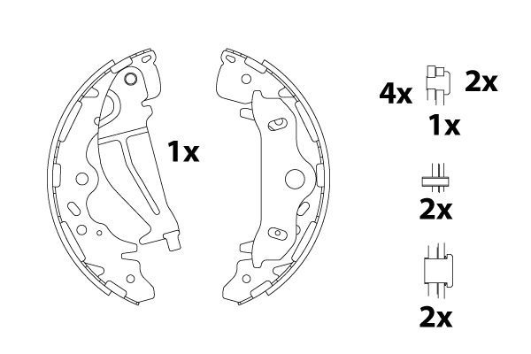 Stabdžių trinkelių komplektas TRW GS8820
