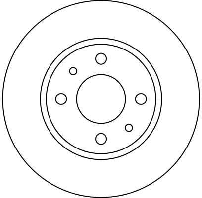 Stabdžių diskas TRW DF1740