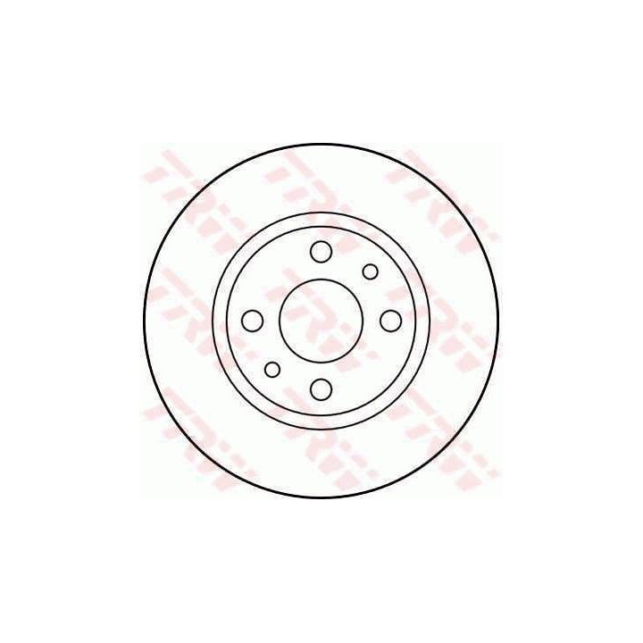 Stabdžių diskas TRW DF1788
